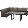 Loungemöbelset 'Taranto' Aluminium dunkelgrau 5-teilig