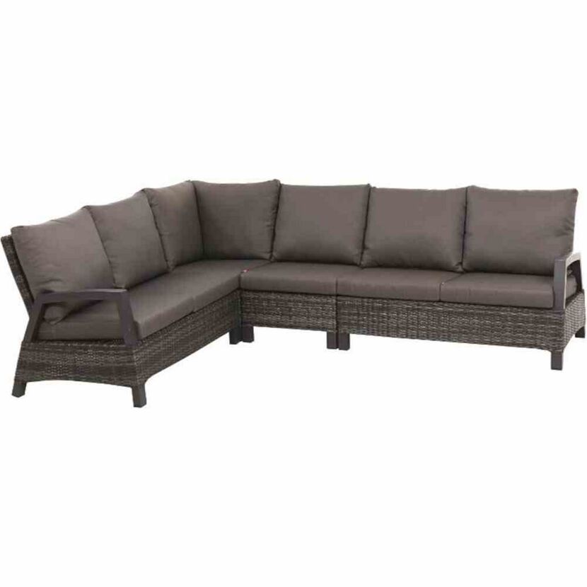 Loungemöbelset 'Taranto' Aluminium dunkelgrau 5-teilig
