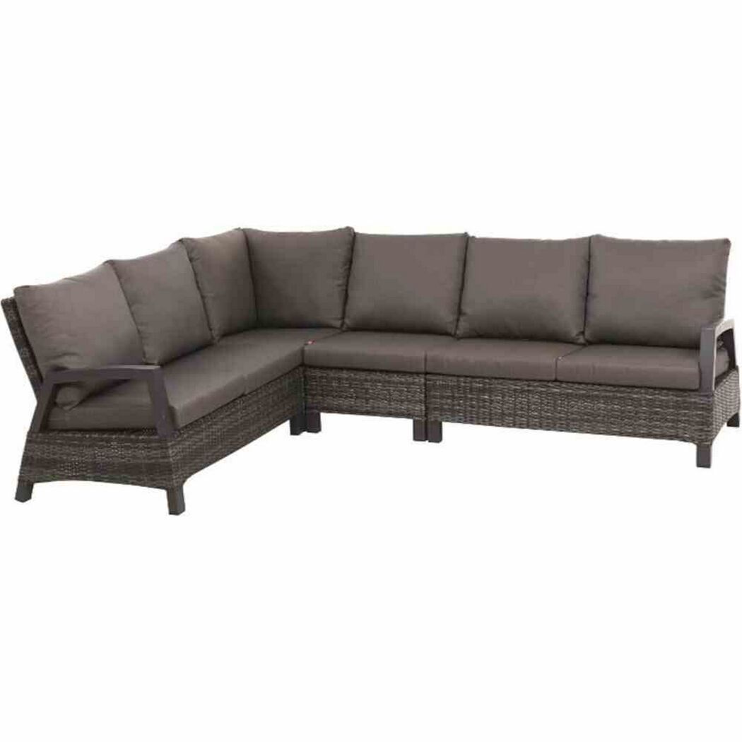 Loungemöbelset 'Taranto' Aluminium dunkelgrau 5-teilig