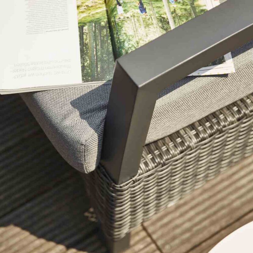 Loungemöbelset 'Taranto' Aluminium dunkelgrau 5-teilig