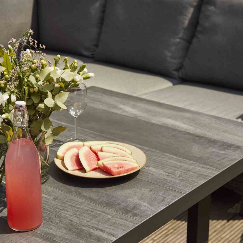 Loungemöbelset 'Taranto' Aluminium dunkelgrau 5-teilig