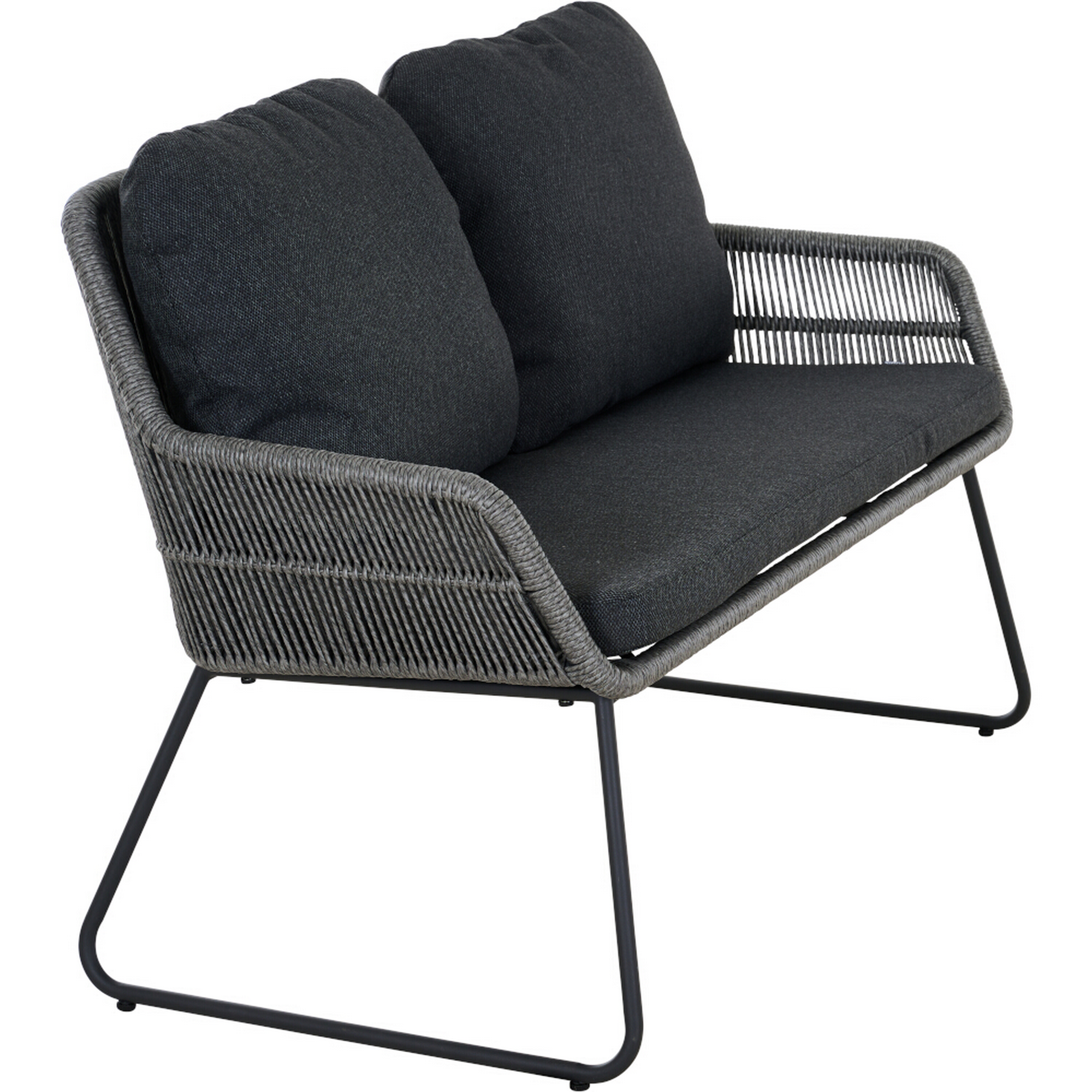 Bank 'Kansas' anthrazit/matt 120 x 85 x 70 cm