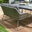 Gartenbank 'Kansas' 2-Sitzer Edelstahl/Aluminium anthrazit 135 x 85 x 70 cm