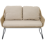 Bank 'Kansas' taupe 120 x 85 x 70 cm