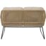 Gartenbank 'Kansas' 2-Sitzer Edelstahl/Aluminium taupe 135 x 85 x 70 cm