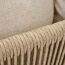 Gartenbank 'Kansas' 2-Sitzer Edelstahl/Aluminium taupe 135 x 85 x 70 cm