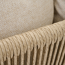 Bank 'Kansas' taupe 120 x 85 x 70 cm