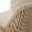 Gartenbank 'Kansas' 2-Sitzer Edelstahl/Aluminium taupe 135 x 85 x 70 cm
