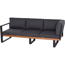 Loungemöbel-Set 'Modena' 236/215 cm anthrazit 3-teilig