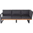 Loungemöbel-Set 'Modena' 236/215 cm anthrazit 3-teilig