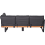 Loungemöbel-Set 'Modena' 236/215 cm anthrazit 3-teilig