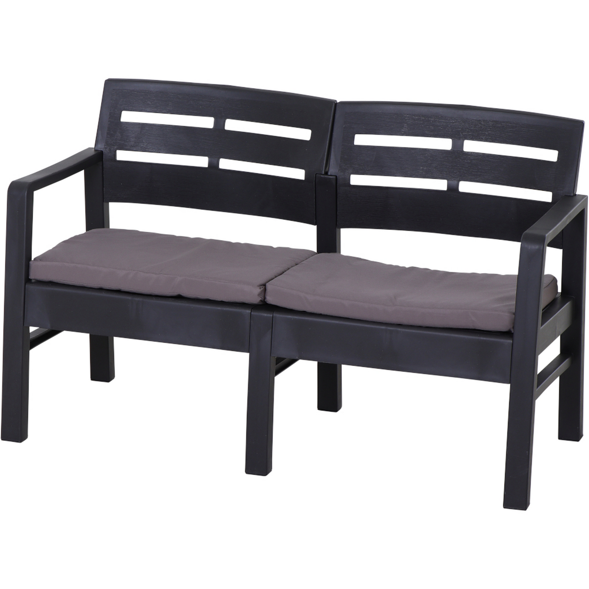 Balkonmöbel-Set 'Java' anthrazit 5-teilig