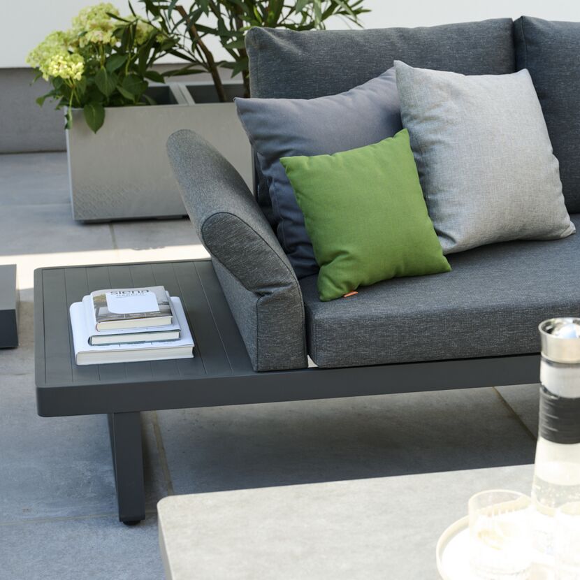 Loungemöbelset 'Weston' Aluminium anthrazit 3-teilig