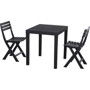 Balkonmöbel-Set 'Club' anthrazit 3-teilig