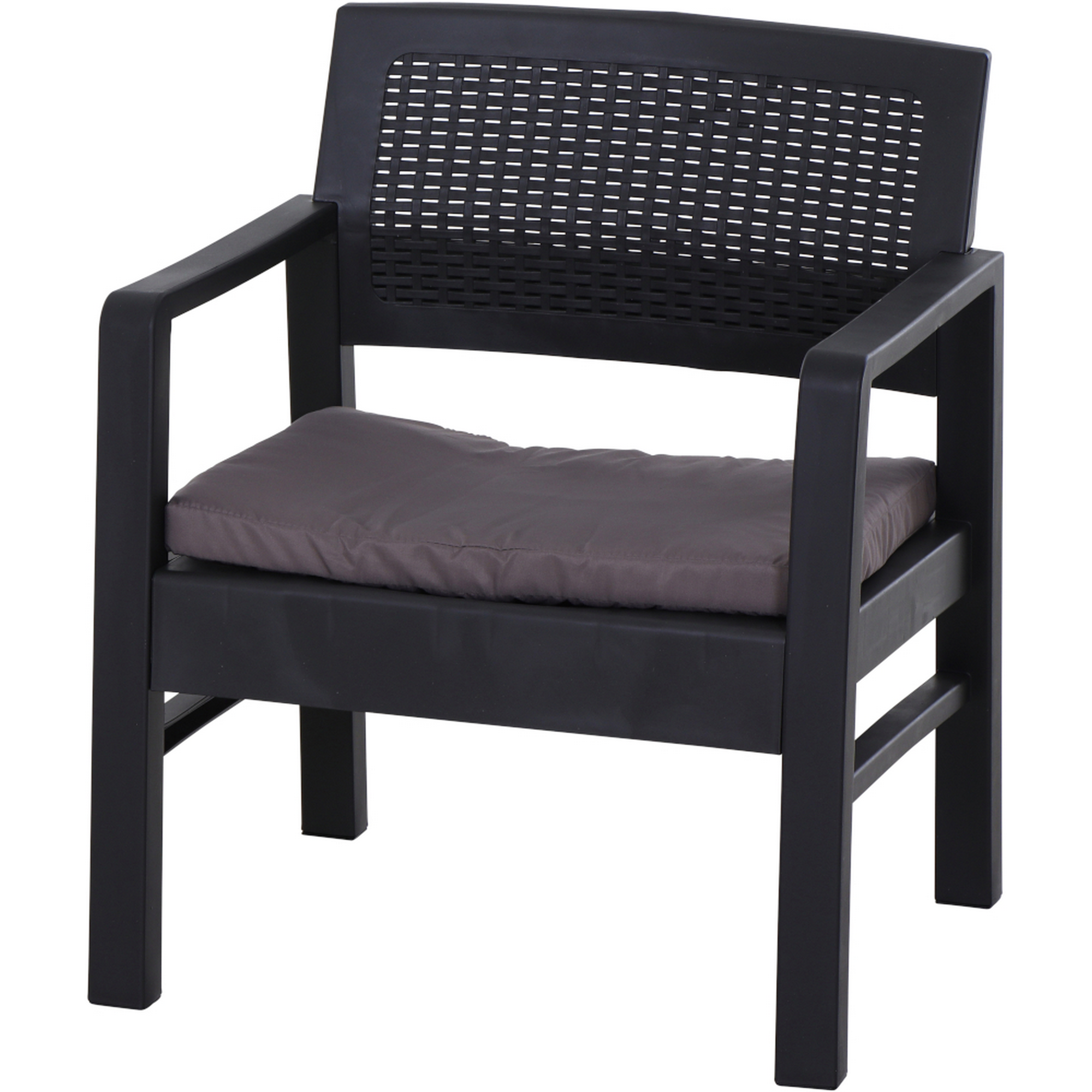 Balkonmöbel-Set 'Kraka' anthrazit 3-teilig