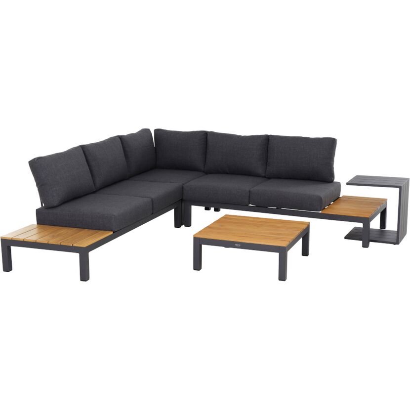 Loungemöbelset 'Brighton' Aluminium anthrazit 3-teilig