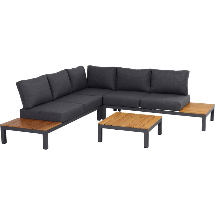 Loungemöbelset 'Brighton' Aluminium anthrazit 3-teilig