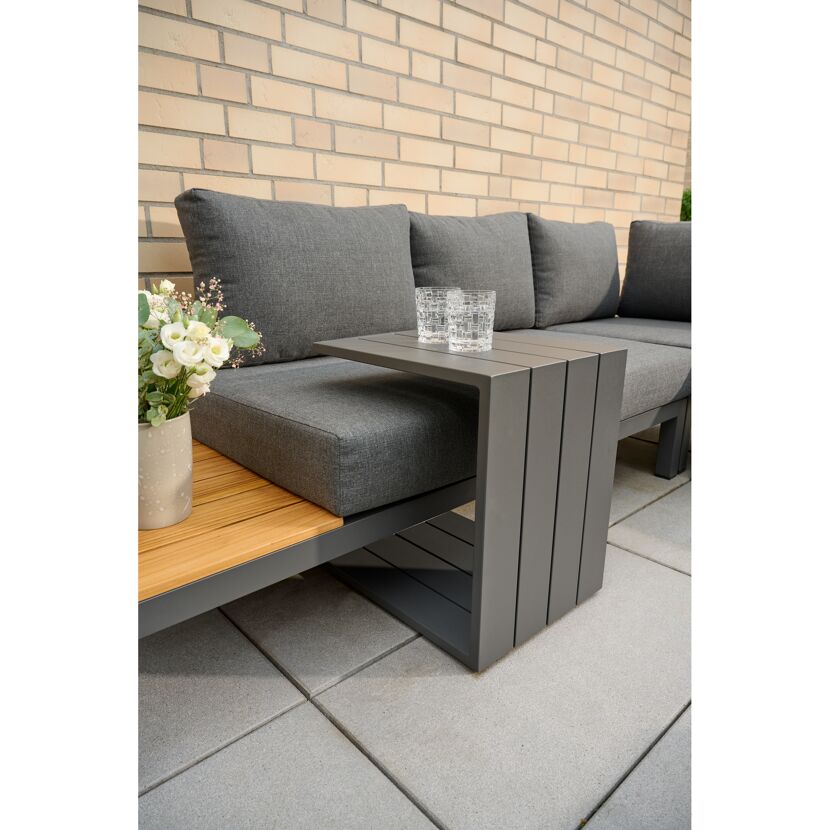 Loungemöbelset 'Brighton' Aluminium anthrazit 3-teilig
