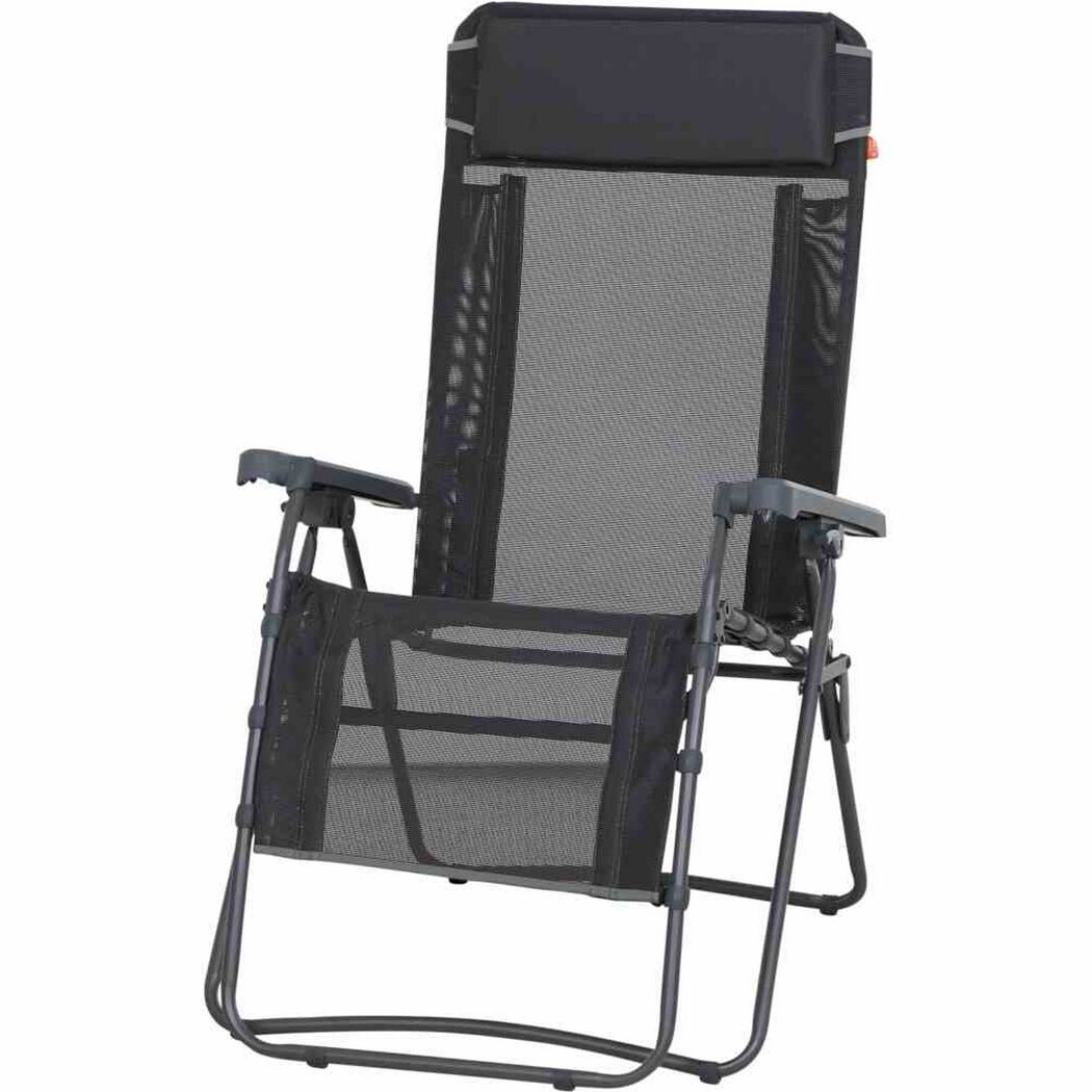 Liegestuhl 'Comfort' klappbar Aluminium anthrazit 65 x 109 x 92 cm