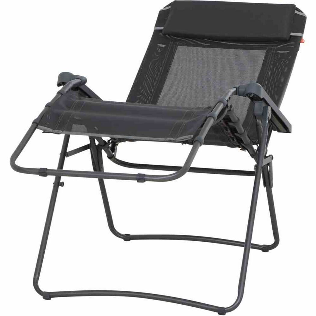 Liegestuhl 'Comfort' klappbar Aluminium anthrazit 65 x 109 x 92 cm