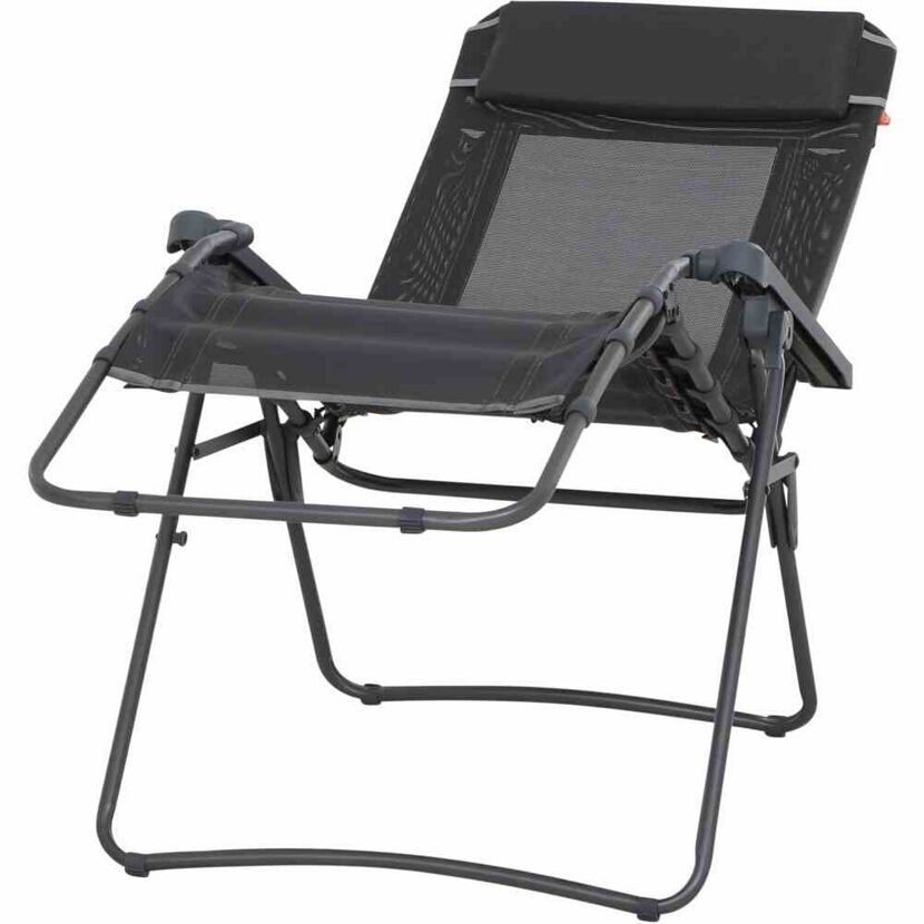 Liegestuhl 'Comfort' klappbar Aluminium anthrazit 65 x 109 x 92 cm