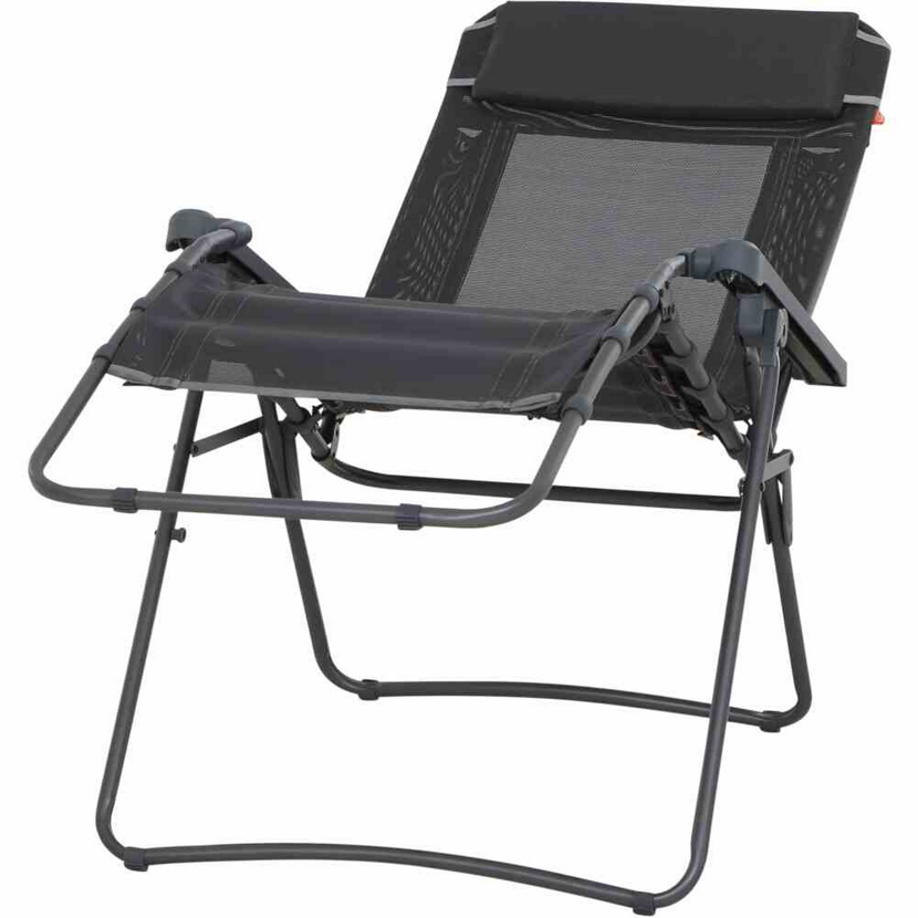 Liegestuhl 'Comfort' klappbar Aluminium anthrazit 65 x 109 x 92 cm