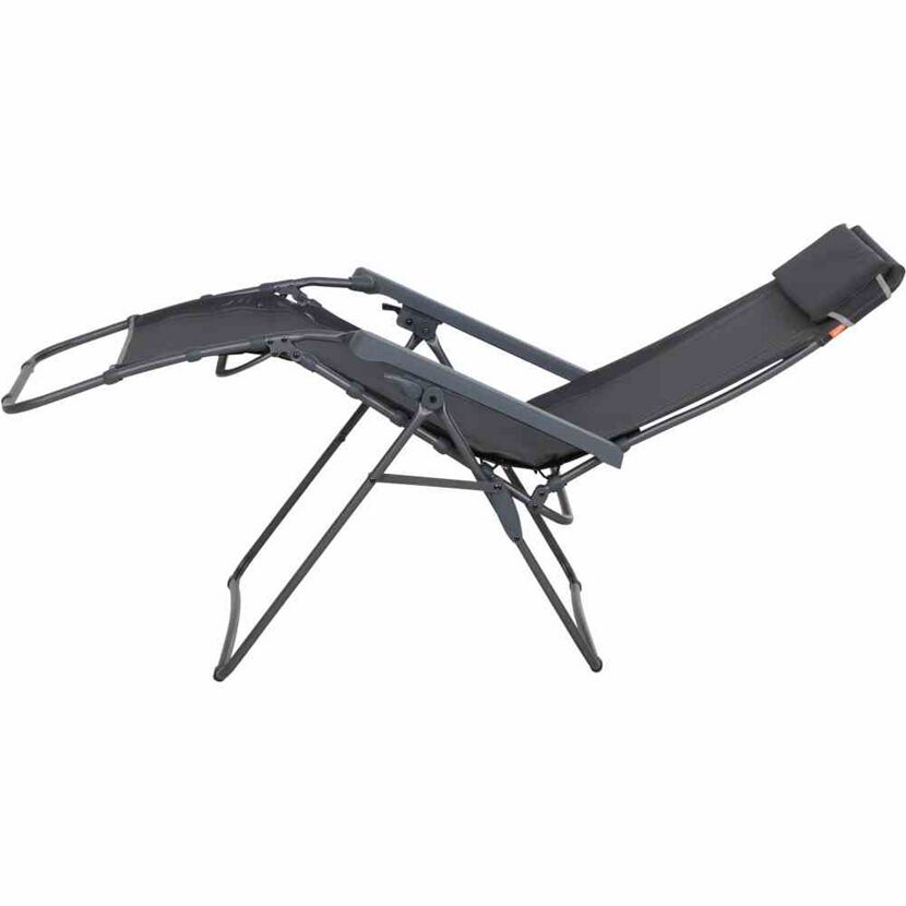 Liegestuhl 'Comfort' klappbar Aluminium anthrazit 65 x 109 x 92 cm