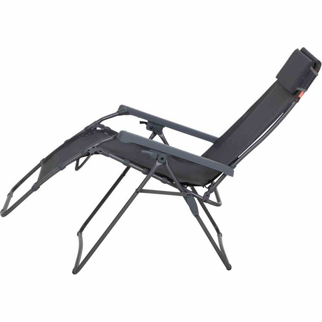 Liegestuhl 'Comfort' klappbar Aluminium anthrazit 65 x 109 x 92 cm