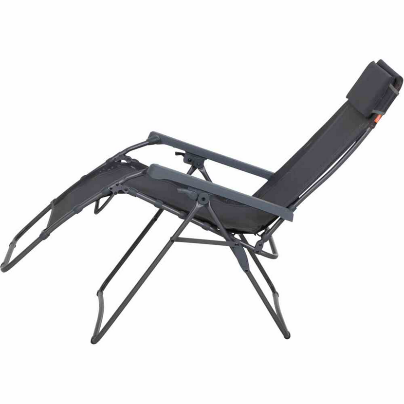 Liegestuhl 'Comfort' klappbar Aluminium anthrazit 65 x 109 x 92 cm