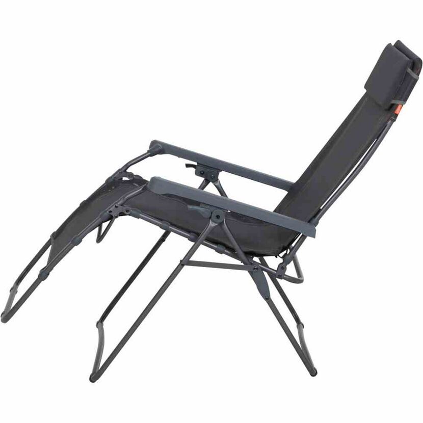 Liegestuhl 'Comfort' klappbar Aluminium anthrazit 65 x 109 x 92 cm