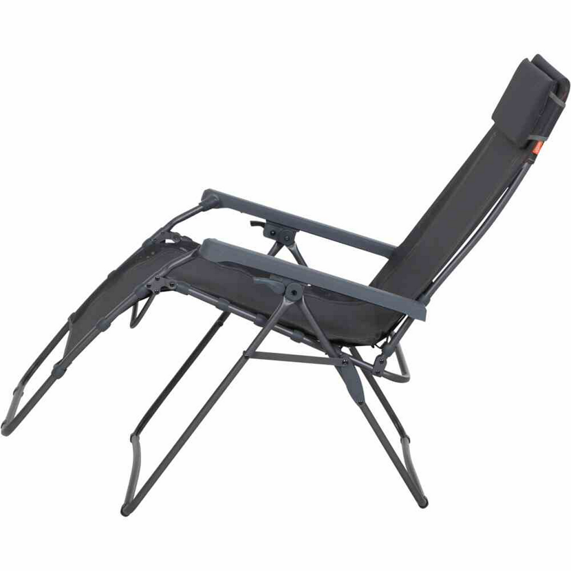 Liegestuhl 'Comfort' klappbar Aluminium anthrazit 65 x 109 x 92 cm