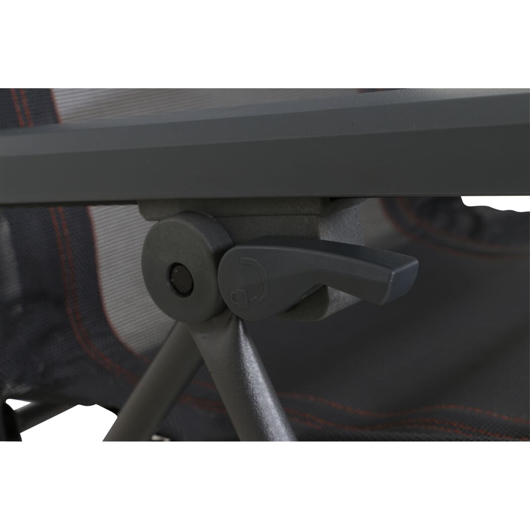 Liegestuhl 'Comfort' klappbar Aluminium anthrazit 65 x 109 x 92 cm