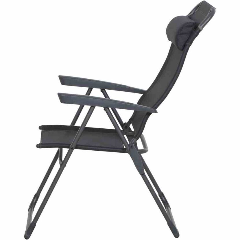 Gartenstuhl 'Comfort' klappbar Aluminium anthrazit 59 x 117 x 48 cm