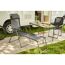 Gartenstuhl 'Comfort' klappbar Aluminium anthrazit 59 x 117 x 48 cm