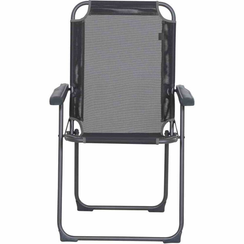 Gartenstuhl 'Comfort' klappbar Aluminium anthrazit 58 x 90 x 45 cm