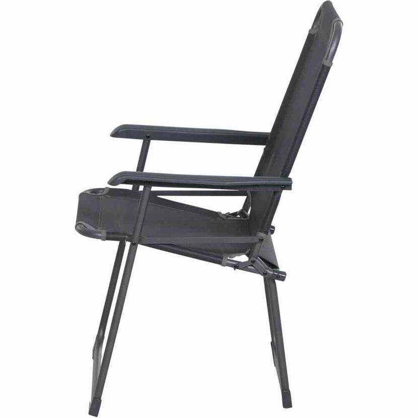 Gartenstuhl 'Comfort' klappbar Aluminium anthrazit 58 x 90 x 45 cm
