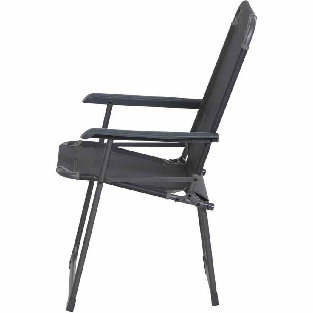 Gartenstuhl 'Comfort' klappbar Aluminium anthrazit 58 x 90 x 45 cm