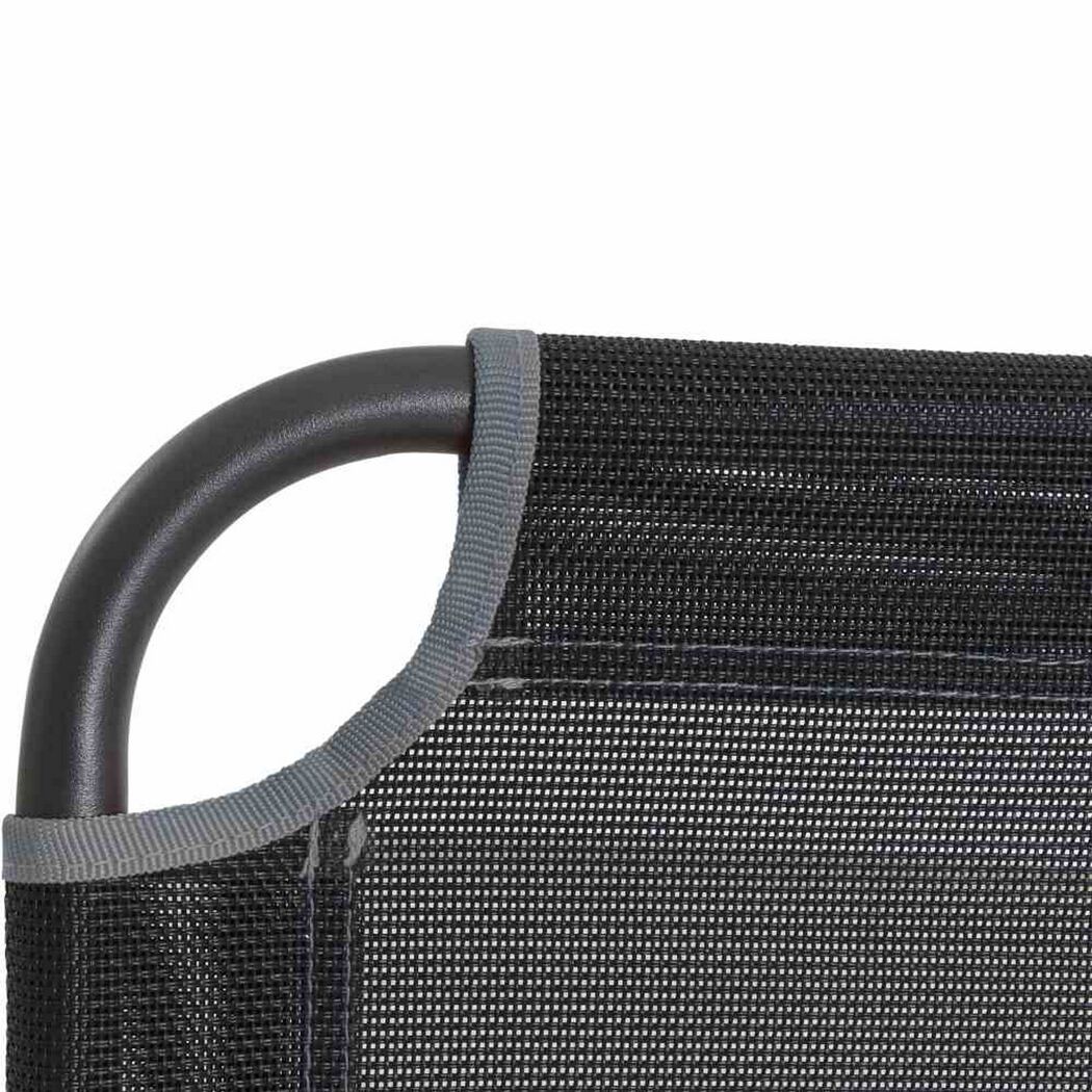 Gartenstuhl 'Comfort' klappbar Aluminium anthrazit 58 x 90 x 45 cm