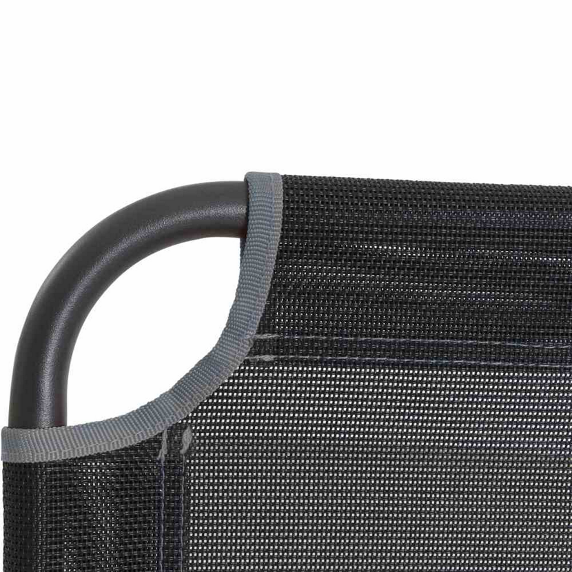 Gartenstuhl 'Comfort' klappbar Aluminium anthrazit 58 x 90 x 45 cm