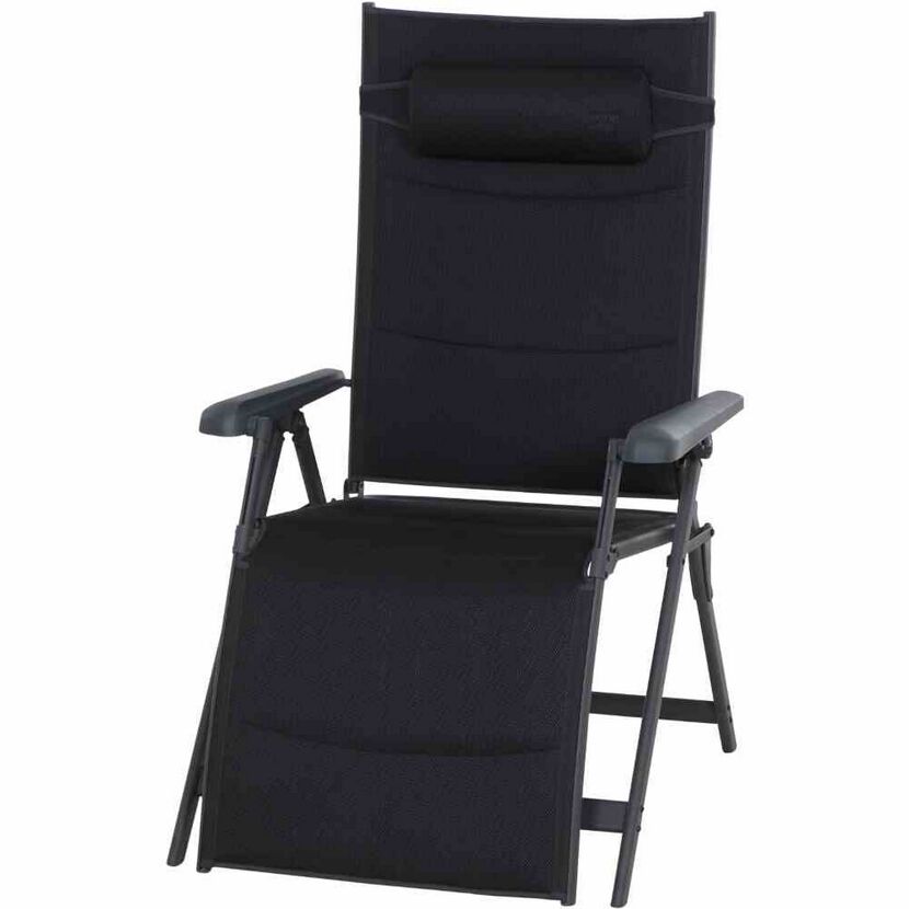 Liegestuhl 'Premium' klappbar Aluminium anthrazit 74,5 x 122 x 59 cm