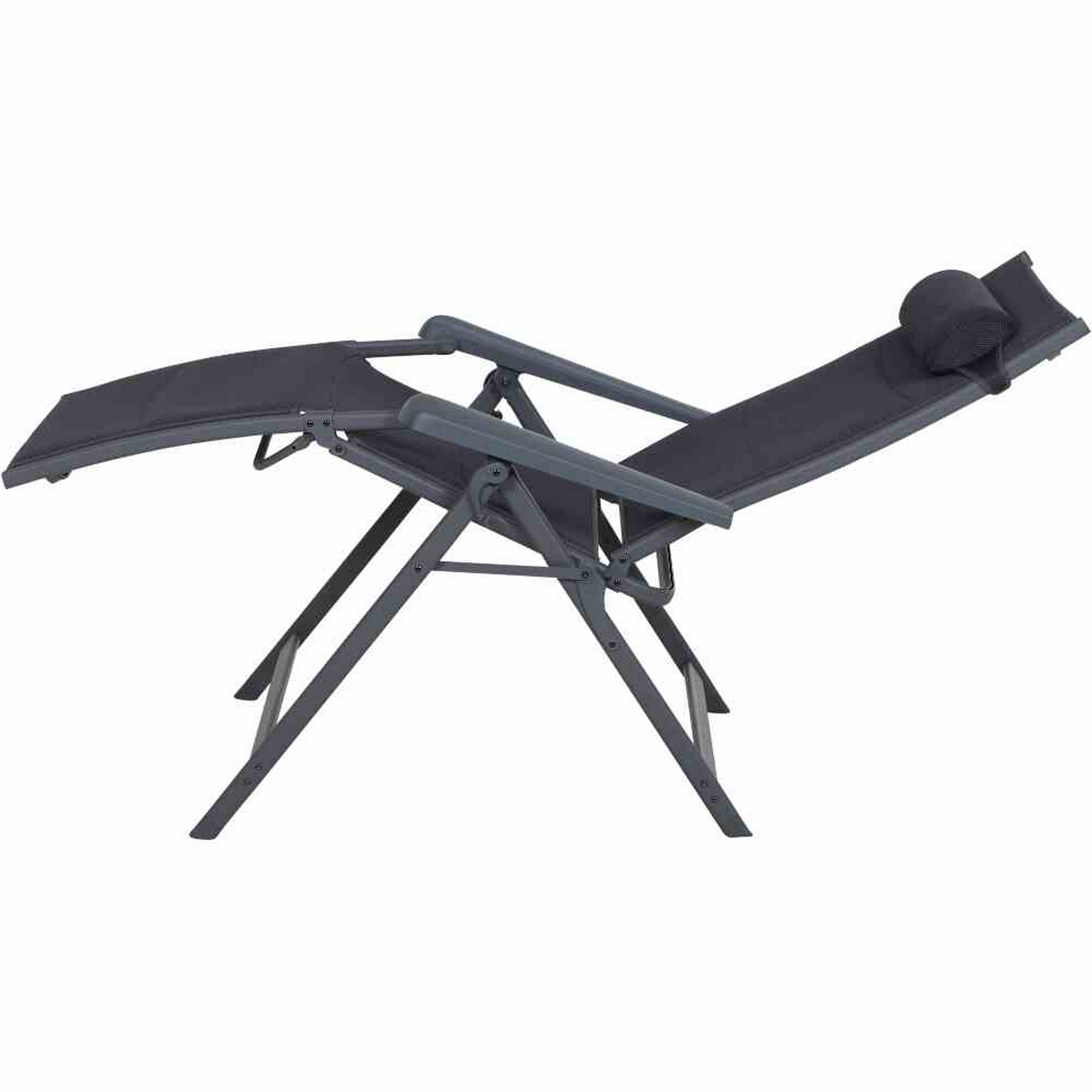 Camping-Relaxsessel 'Premium' anthrazit 56 x 122 x 59 cm