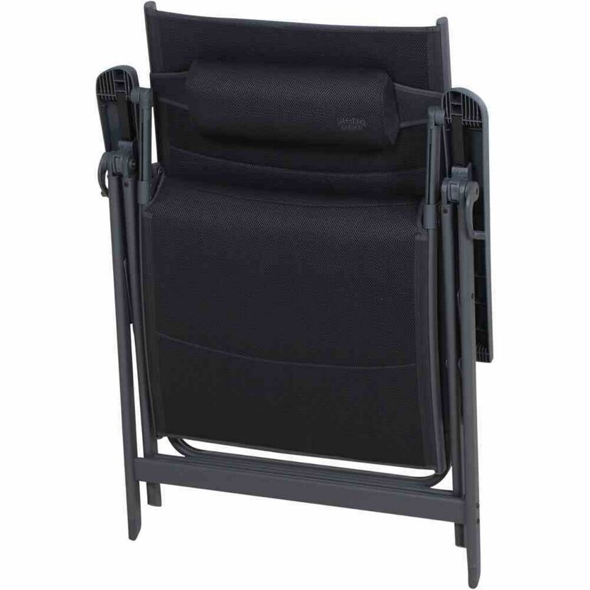 Liegestuhl 'Premium' klappbar Aluminium anthrazit 74,5 x 122 x 59 cm