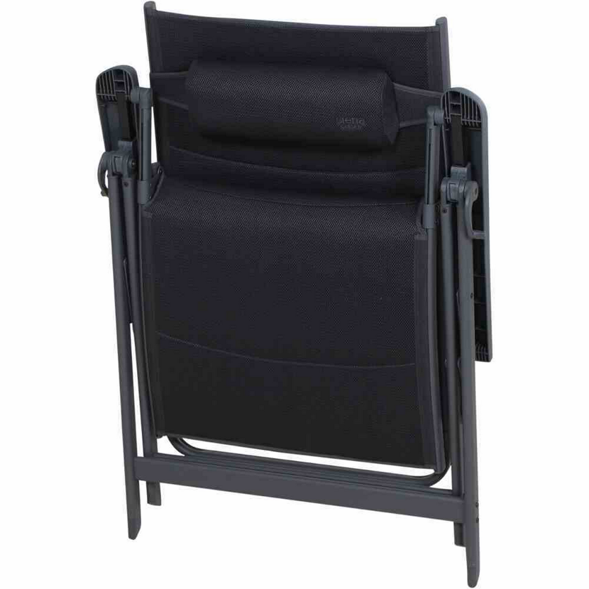 Liegestuhl 'Premium' klappbar Aluminium anthrazit 74,5 x 122 x 59 cm