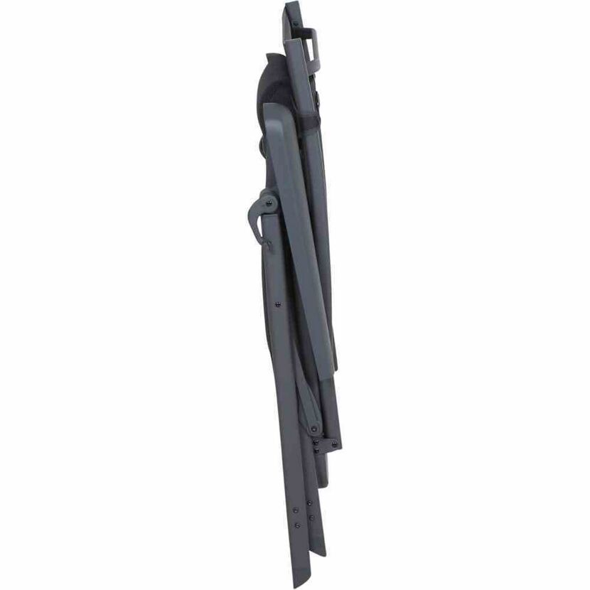 Liegestuhl 'Premium' klappbar Aluminium anthrazit 74,5 x 122 x 59 cm