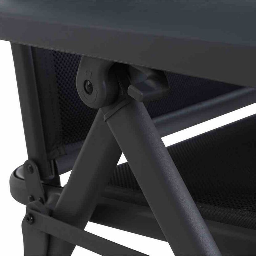 Liegestuhl 'Premium' klappbar Aluminium anthrazit 74,5 x 122 x 59 cm