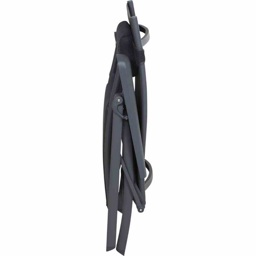 Liegestuhl 'Premium' klappbar Aluminium anthrazit 69 x 124 x 52 cm