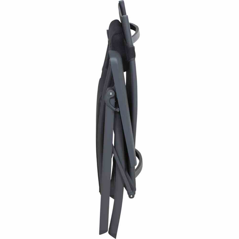 Liegestuhl 'Premium' klappbar Aluminium anthrazit 69 x 124 x 52 cm