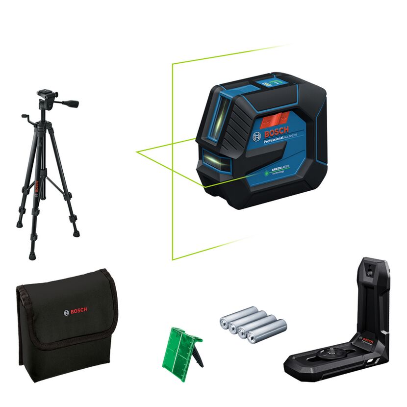 Linienlaser 'GLL 20-22G Professional' mit Tasche, Laserzieltafel und Stativ