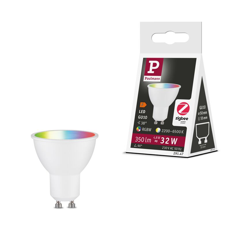 LED-Leuchtmittel 'ZigBee' dimmbar Reflektor GU10 4,8 W 350 lm warmweiß