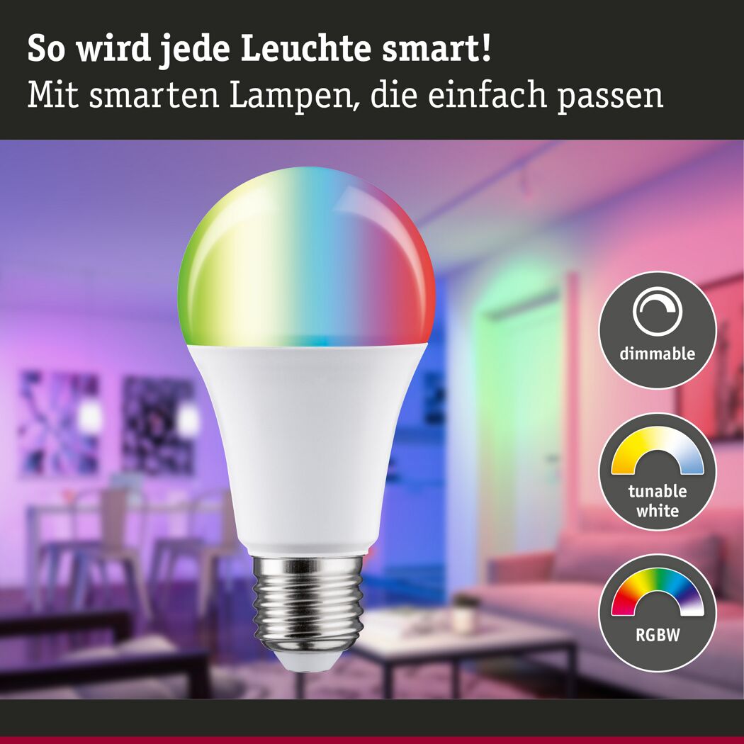 LED-Leuchtmittel 'ZigBee' dimmbar Standardform E27 9 W 806 lm warmweiß